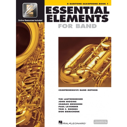 หนังสือเรียนดนตรี ESSENTIAL ELEMENTS FOR BAND – Eb BARITONE SAXOPHONE BOOK 1 WITH EEI