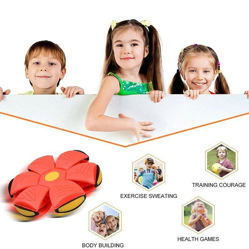 ✼COD◕ ลูกบอล ของเล่น ลูกบอลจานบินวิเศษ Flying UFO Ball ลูกบอลเด้งผิดรูป ของเล่นบีบอัด - รูปที่ 6