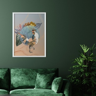 SB Design Square รูปพร้อมกรอบ DoseArt รุ่น Rooster XL 60x75 cm (63x78x0 ซม.)