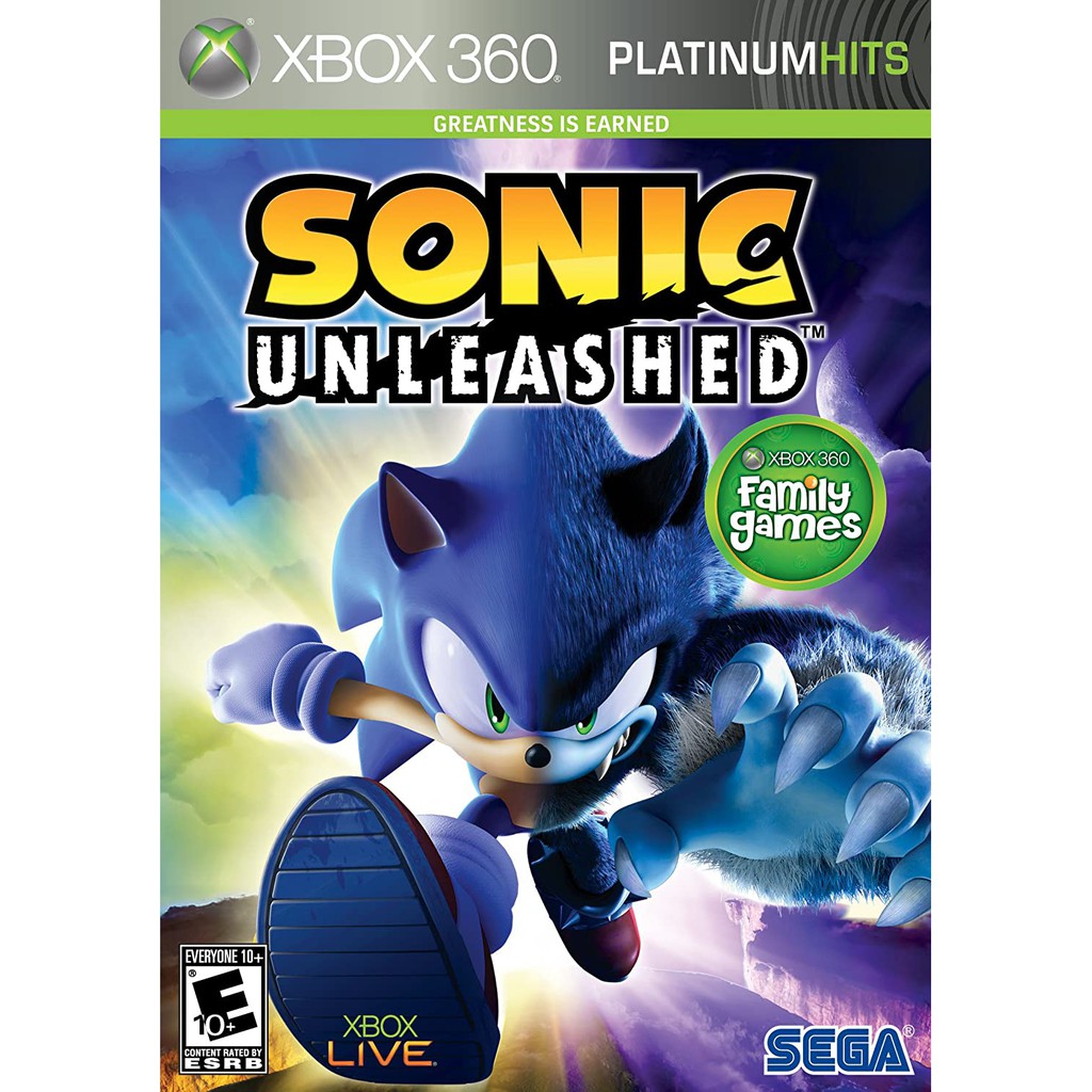 แผ่น XBOX 360 : Sonic Unleashed ใช้กับเครื่องที่แปลงระบบ JTAG/RGH