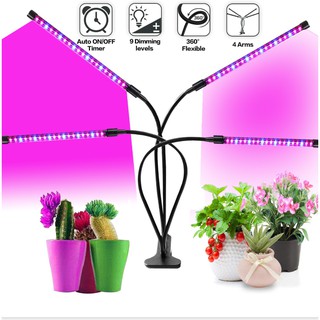 🔥โค้ด DET50MAY ลด50% 🔥 ไฟปลูกผัก ไฟปลูกต้นไม้ในบ้าน แบบหนีบ LED40W220V Indoor Grow Light for Indoor Plants