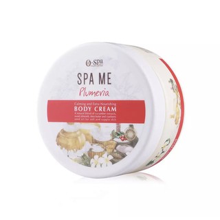 O-Spa Natural SPA ME Body Cream - Plumeria 200 ml โอสปา บอดี้ครีม ครีมบำรุงผิว กลิ่นดอกลีลาวดี  200ml