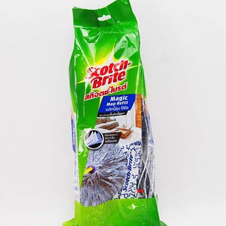 สก๊อตช์-ไบรต์ อะไหล่เมจิกม็อบ รีฟิล สำหรับใช้กับไม้ถูพื้น Scotch-Brite Magic Mop Refill