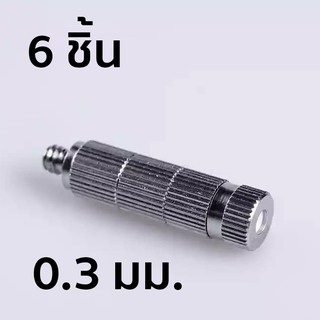 หัวพ่นหมอกแบบเกลียว มีไส้กรอง เบอร์ 3 ขนาด 0.3 มม. 6 ชิ้น