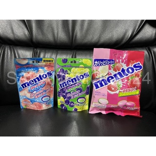 Mentos ลูกอมรสผลไม้ พีชโซดา องุ่น สตรอว์เบอรี่ เคียวโฮโซดา