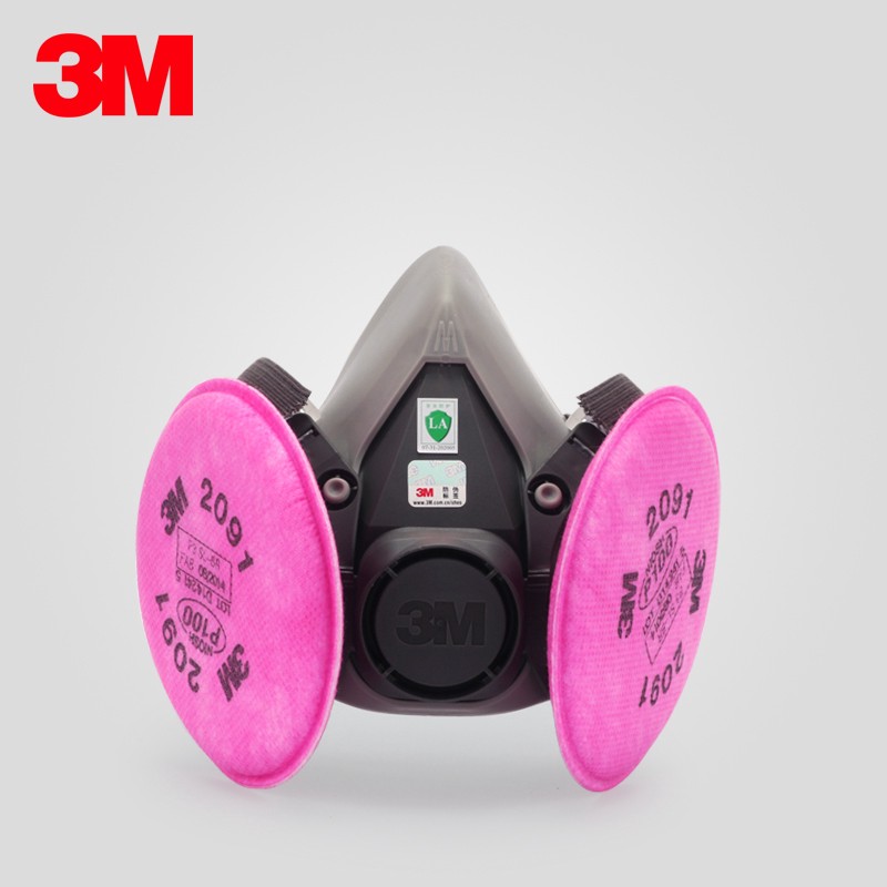 3M 6200   2091 dust mask P100 industrial dust welding smoke glass fiber PM2.5 protective mask