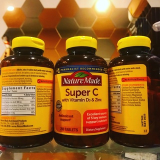 Nature Made super C 200 เม็ด ของแท้ 100% พร้อมส่ง หมดอายุ 05/2023