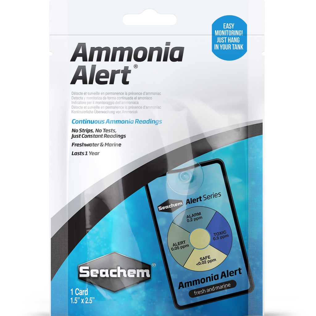 Seachem Ph Test และแสดงตลอดเวลา Ammonia Reader~SeaChem Ammonia Alert สําหรับการอ่านต่อเนื่อง 1 ปี