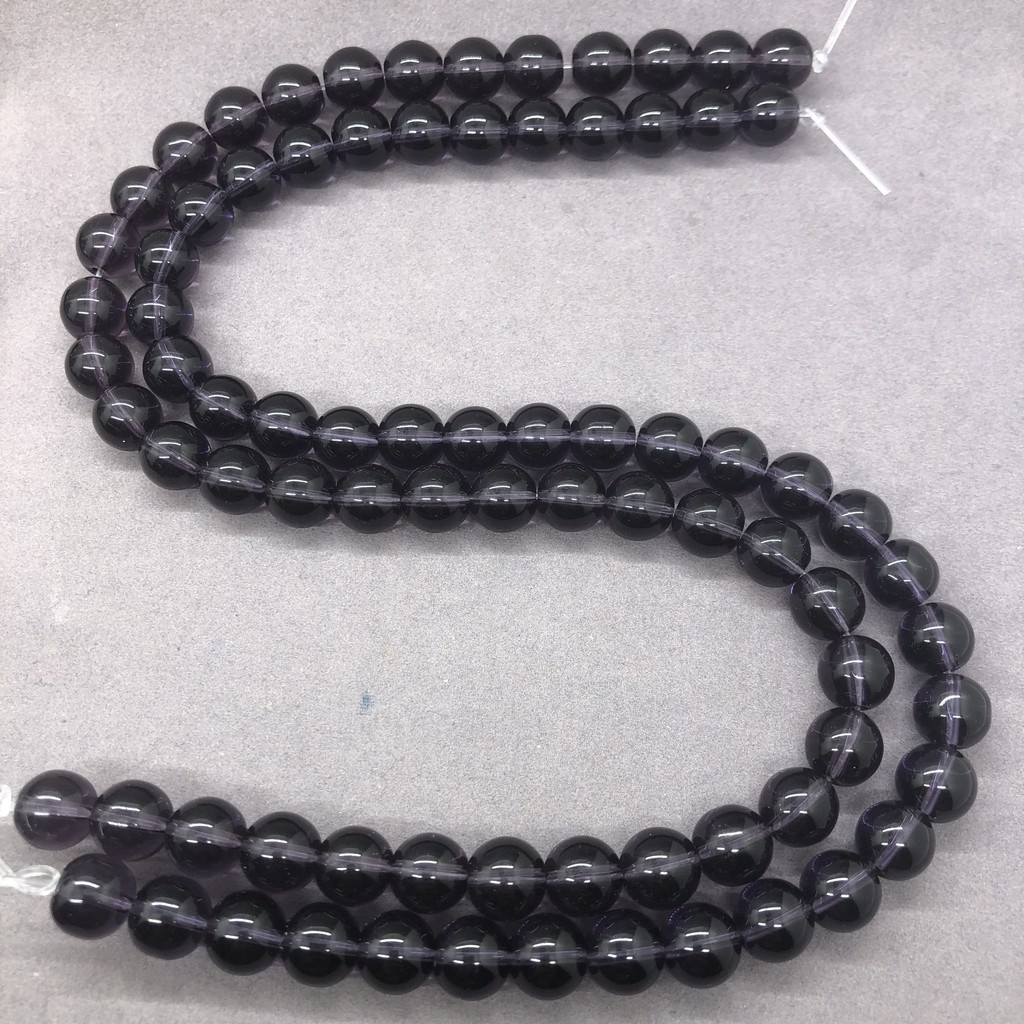 Purple Quartz Crystal Beads สีม่วงควอตซ์คริสตัลลูกปัด 4-12 มิลลิเมตร Diy สำหรับเครื่องประดับสร้อยข้อมือที่ทำด้วยมือ