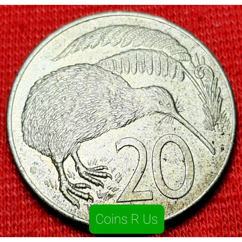 เหรียญต่างประเทศ นิวซีแลนด์ ปี 1986 - 1989 ชนิด 20 เซนต์ ขนาด 28.58 มม. ผ่านใช้น่าสะสม