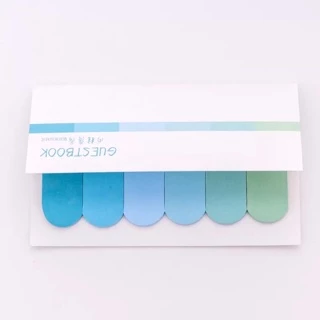 [สวยน่าใช้] กระดาษโน๊ต Guest Book โทนสี Post Sticky Note กระดาษโน้ต ตกแต่ง diy หนังสือ สมุด โต๊ะทำงาน