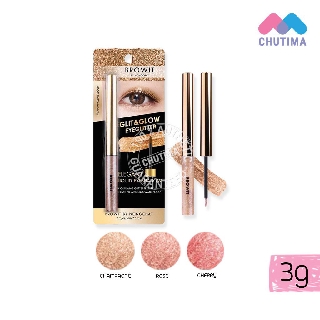 บราวอิท อายแชโดว์ บาย น้องฉัตร กลิต แอนด์ โกลว์ อายกลิตเตอร์ 3 กรัม Browit by Nongchat Glit &amp; Glow Eyeglitter 3 g