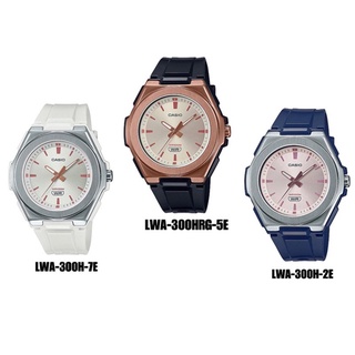 CASIO นาฬิกาข้อมือผู้หญิง สายเรซิน รุ่น LWA-300H,LWA-300HRG,LWA-300H-2E,LWA-300HRG-5E,LWA-300H-7E,LWA-300H-5EVDF,LWA-300H-7EVDF