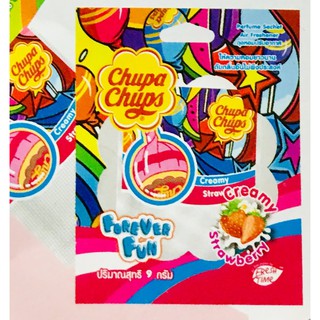 Chupa Chups  ถุงหอมปรับอากาศ กลิ่น สตรอว์เบอรรี่ แพ็ค 4 ขนาด 9g.