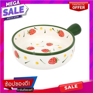 ชามมีด้าม KECH PORCELAIN 8.5 นิ้ว STRAWBERRY อุปกรณ์ใส่อาหาร PORCELAIN BOWL WITH HANDLE KECH 8.5IN STRAWBERRY