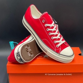 Chuck Taylor All Star 70s Red Low สีแดงข้อสั้น ✅สินค้าพร้อมกล่องป้ายแท็กเกาหลี มีเก็บปลายทาง