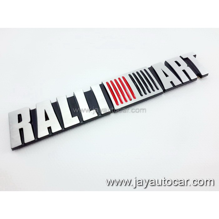 LOGO MITSUBISHI RALLIARY งานอลูมิเนียม