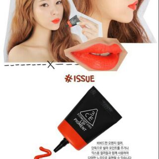 STYLENANDA 3 Concept Eyes Lip Pigment # ISSUE สีส้มสุดเปรี้ยว (ของแท้) 