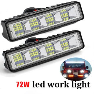 ไฟตัดหมอก LED 72W 12-60V สําหรับรถออฟโร้ด SUV รถบรรทุก ไฟหน้า ไฟวิ่งกลางวัน