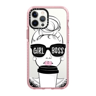 Casetify 12 Pro Max Girl Boss(Pink)