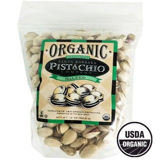 Santa Barbara Organic Salted Pistachio  340g  ซานต้าบาร์บาร่าพิสตาชิโอออร์แกนิคอบเกลือ 340 กรัม