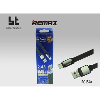 สายชาร์จ Remax แท้ USB Type-C / MICRO  Data Cable สายชาร์จและรับส่งข้อมูลรุ่น RC-154a/m ยาว 1 เมตร 2.4A max