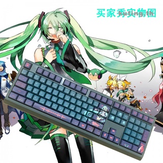 Hatsune Miku Xda แป้นพิมพ์ความสูง Pbt แป้นพิมพ์อะนิเมชั่น 104/108/87 คีย์สําหรับแป้นพิมพ์ Mechanical Kk61 Gk64 Rk61 Fit Cherry Mx สวิทช์