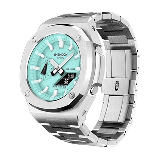 Pp Nautilus Mod Kit เคสโลหะ พร้อมสายนาฬิกาข้อมือ สเตนเลส 316L สําหรับ Casio ga2100 ga2110