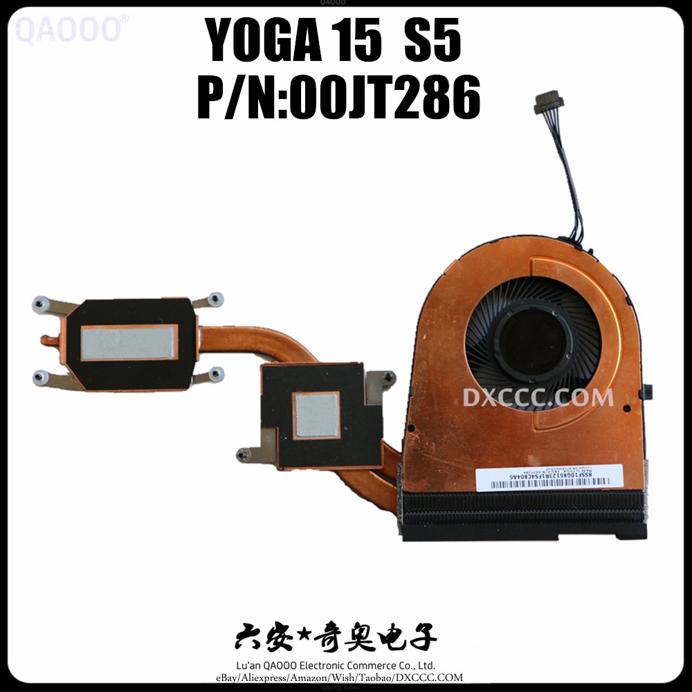 พัดลม CPU ใหม่สําหรับ Lenovo Thinkpad Yoga15 S5 พัดลมระบายความร้อน CPU พร้อมฮีทซิงค์ KDB0705HC P/N:0