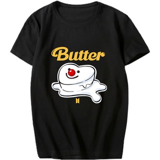 เสื้อยืดผ้าฝ้ายButter (Holiday Remix) เสื้อยืดแขนสั้น พิมพ์ลาย The Same Style As The Surrounding รองรับการร้องเพลง