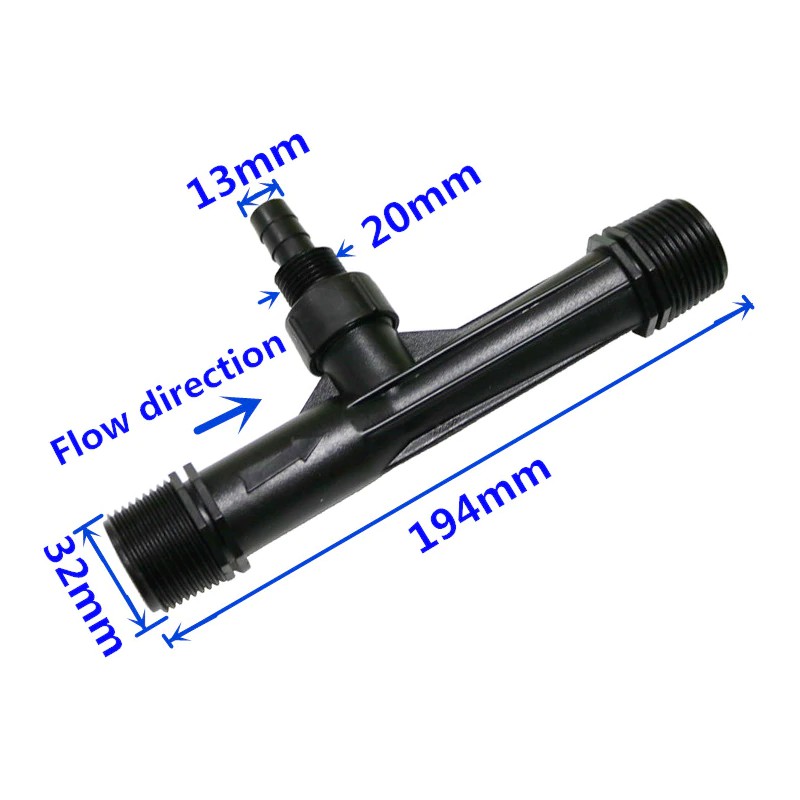 1 ชิ้น 1/2, 3/4, 1,1.5 นิ้วด้าย Venturi ปุ๋ยหัวฉีดอุปกรณ์ชลประทาน - รูปที่ 2