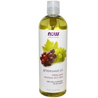 น้ำมันเมล็ดองุ่น(ขวดใหญ่) Now Foods Grapeseed Oil (473 ml)