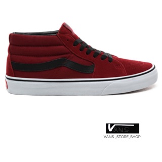 VANS SK8 MID BIKING RED SNEAKERS สินค้ามีประกันแท้