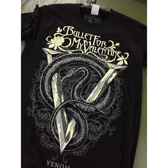 NTS 263 BFMV BULLET FOR ROCK เสื้อยืด ลายวงดนตรี ซิลค์สกรีน ผ้าคอตตอนหนานุ่ม ไม่หดไม่ย้วย สีดำ S M L XL XXL