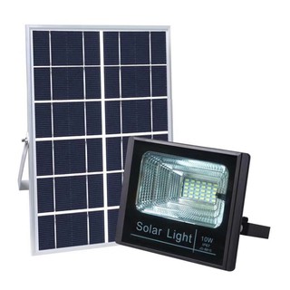 ไฟโซล่าเซลล์ LED แผงโซล่า JD Solar Light 10WLED ledไฟledled 10wแผงเซลล์แสงอาทิตย์ ไฟสปอร์ตไลท์ ไฟฉุกเฉิน ไฟโซลาเซล