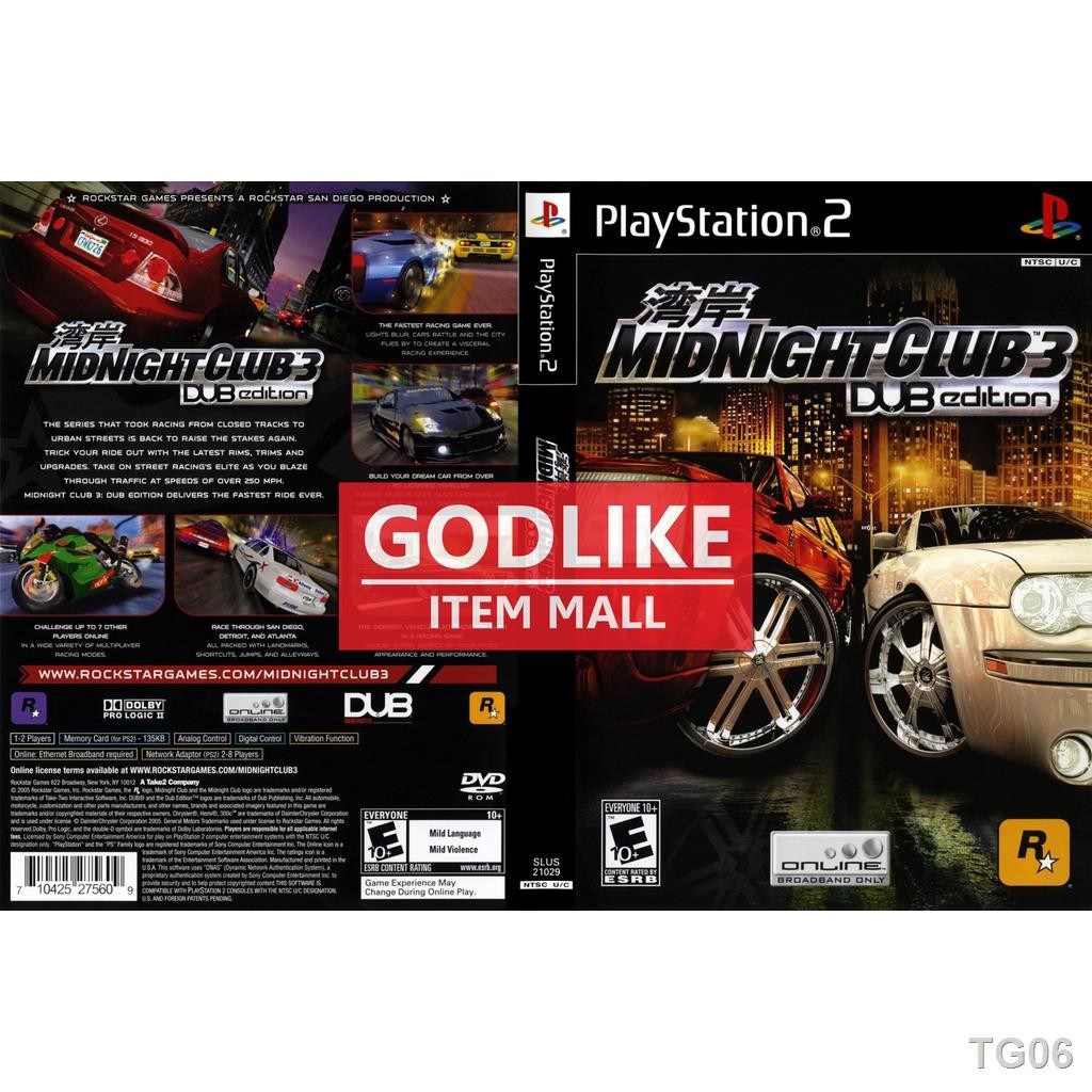 ♀? แผ่นเกมส์ PS2 - Midnight Club 3 : DUB Edition | GODLIKE | Shopee  Thailand