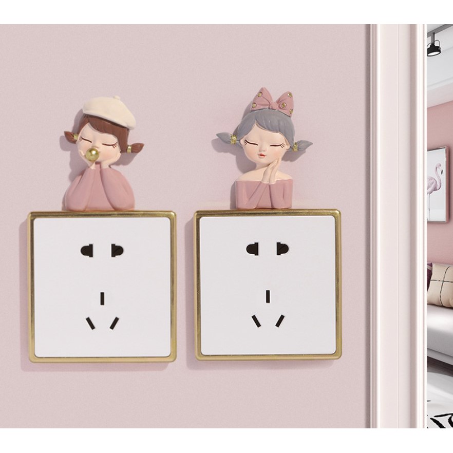 สินค้าพร้อมส่ง ตัวการ์ตูนติดสวิสต์ไฟรูปผู้หญิง สติ๊กเกอร์ติดผนัง3dรูปผู้หญิง ราคา ถูกที่สุด ดีลบีเคเค แกลเลอรีภาพที่ 7
