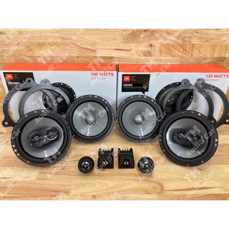 ฐานรองลำโพงตรงรุ่น NISSAN ลำโพงแยกชิ้น JBL CS760C + ลำโพงแกนร่วม JBL CS763 จำนวน 2คู่