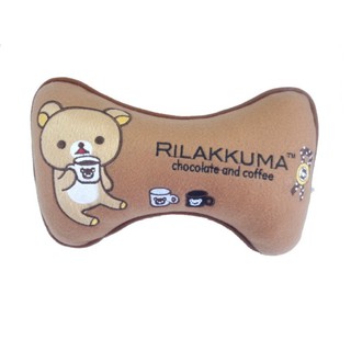 Rilakkuma ลายลิขสิทธิ์แท้ หมอนรองคอสวมเบาะรถยนต์