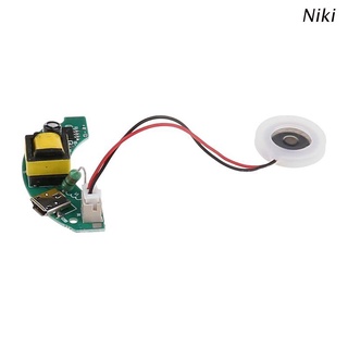 Niki USB Mini Humidifier DIY Kits Mist Maker and Driver Circuit Board Fogger Atomization Film Atomizer Sheet Mini Oscillating Plate Accessories