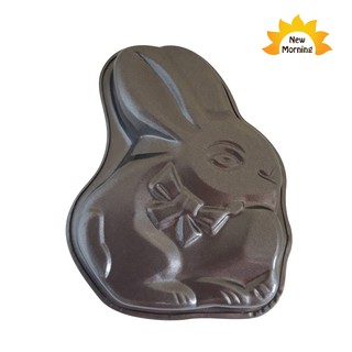 New Moring พิมพ์ขนมเคลือบกันติดรูปกระต่าย Non Stick Bake Pan Rabbit-Shaped