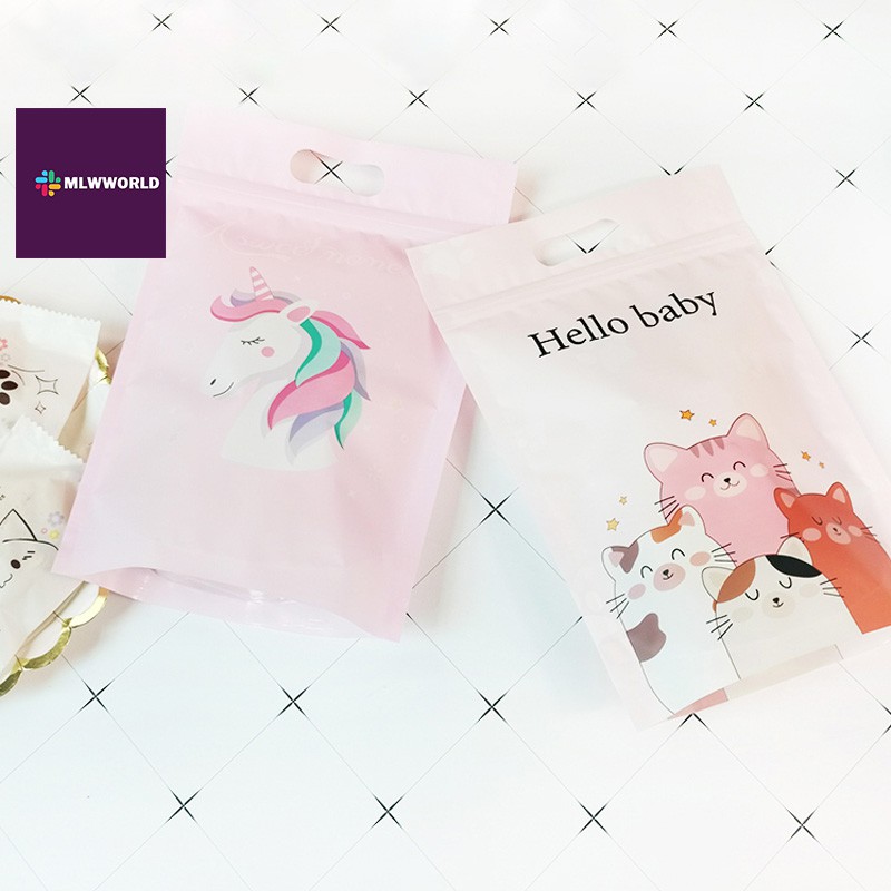 พร้อมส่งmaliwan/ ถุงซิปล็อก ถุงใส่คุกกี้ /A95~100ชิ้น/แพ็ค B45~50ชิ้น/แพ็ค ถุงใส่ขนม