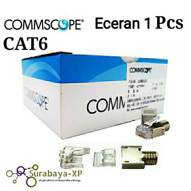 Rj45 AMP CAT6 COMMSCOPE Connector CAT 6 Connector ขายปลีกเดิม 1 ชิ้น