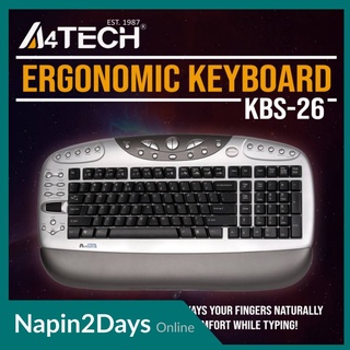 คีบอร์ด​ Keyboard.A4tech​ Wired​ Multimedia Ps/2 #KBS-26