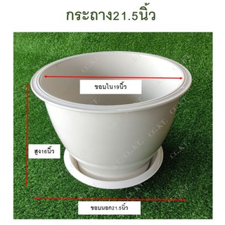 กระถาง21.5" ขนาดใหญ่แบบหนา(22")​