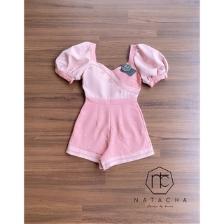 จั้มสีชมพูนม หวานมากๆ. แต่งสีทูโทนเข้ากันมากๆงานป้าย NATACHA