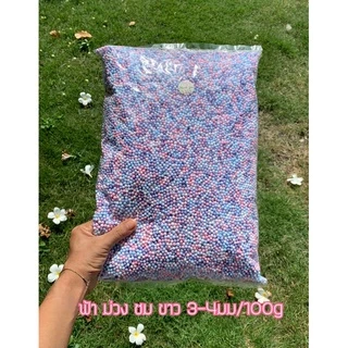 ✅เม็ดโฟมสีโฟมสีพาสเทลเม็ดโฟมคละสีโฟมสีรวมวัสดุตกแต่งประดิษฐ์Diyใส่กล่องของขวัญกันกระแทกปัจฉิมสีสวยราคาถูก(อัลบั้ม1)สีขาว