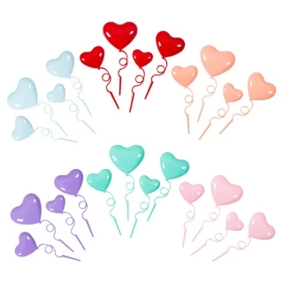 ป้ายปักเค้ก ❤️ ป้ายหัวใจ ❤️สำหรับตกแต่งเค้ก แพ็ค 4 ชิ้น// 🛒สินค้าพร้อมส่งจากไทย🇹🇭🇹🇭นะคะ🛒
