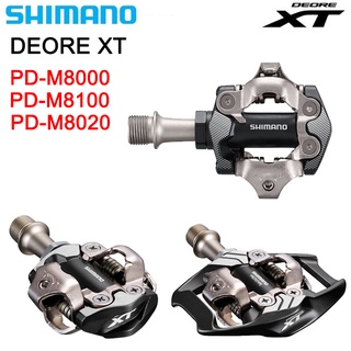 Shimano ใหม่ DEORE XT PD-M8000 M8100 M8020 แป้นเหยียบ SPD แบบล็อคในตัว สําหรับจักรยานเสือภูเขา