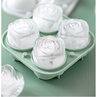 Silicone ice rose บล็อค ซิลิโคน ทำน้ำแข็ง รูปกุหลาบ(คละสี)